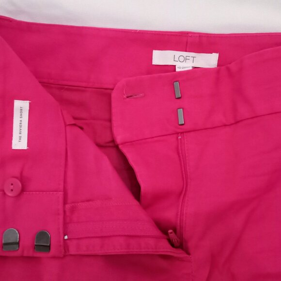 Loft Riviera Chino Shorts in Razzle Dazzle Hot Pink - Picture 2 of 5